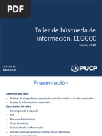PDF S2. Biblioteca. Taller de Búsqueda de Información EE. GG. CC.
