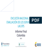 Encuesta Nacional de Evaluación de Los Servicios de Las EPS