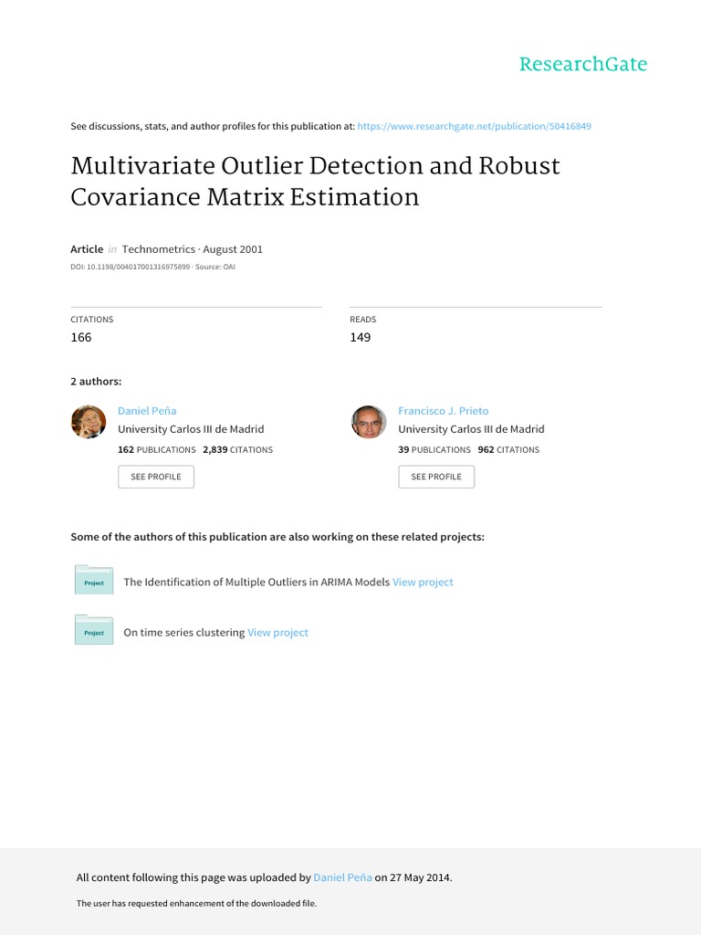 Multivariate Outlier Detection Pdf – STHM