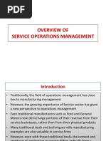 Overview of Service Operations Management