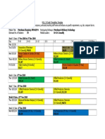 M.Sc. Petroleum Chemistry Timetable