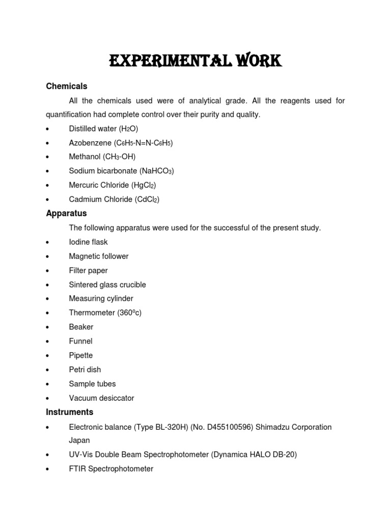 Azobenzene Complex Preparation Methods | PDF