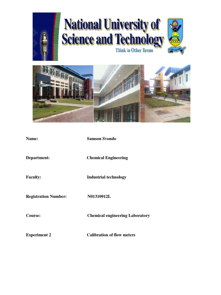 Calibration of Flow Meters Lab Report PDF PDF Flow Measurement