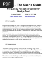 Frtool - The User's Guide: Frequency Response Controller Design Tool