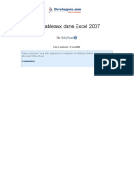 Utilisation de Références Structurées Dans Des Tableaux Excel