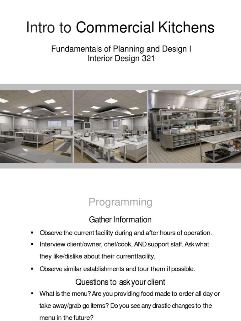 Commercial Kitchen | PDF | Kitchen | Sink