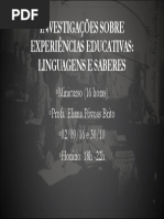 Linguagens e saberes