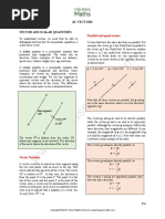 Vector and Scalar Quantities: Parallel and Equal Vectors