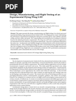 Design, Manufacturing, and Flight Testing of An Experimental Flying Wing UAV