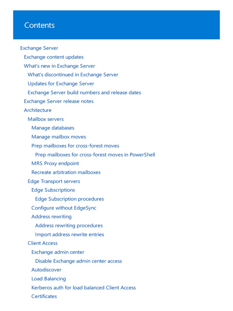 Exchange Server Configuration Full Microsoft Outlook Microsoft Exchange Server