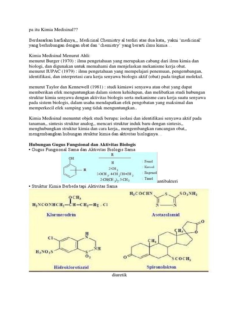 Kimia Medisinal Tugas