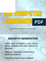 The Generation of Computers