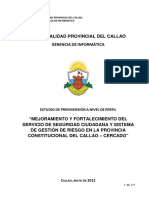 Mejoramiento del Servicio de Seguridad Ciudadana en el Callao