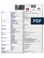 Description Panel: 32" HD Digital LED Smart TV