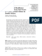 Educational Resilience Among African Survivors of Child Sexual Abuse in South Africa