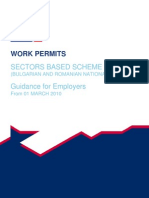 Work Permits: Sectors Based Scheme