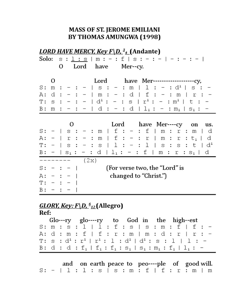 Mass of ST Jerome Emiliani PDF Monotheistic Religions Christian