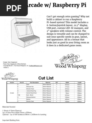 TWW Arcade Cabinet V2 Metric