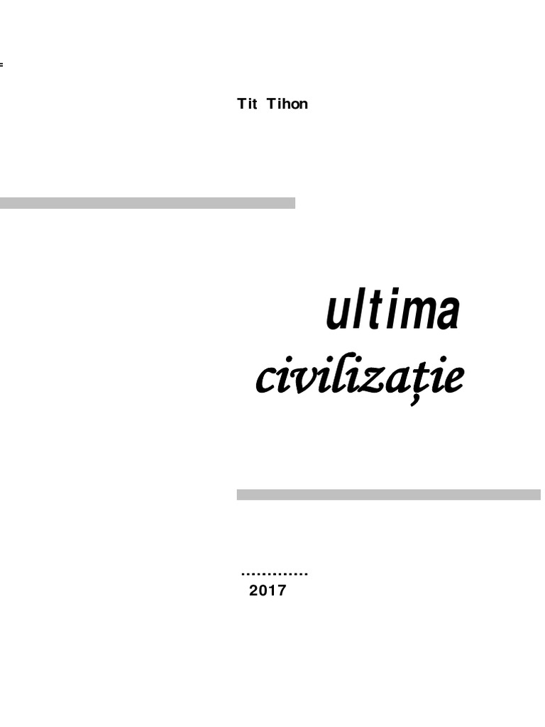 Ultima Civilizatie | PDF