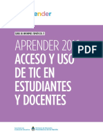 Acceso y Uso de Tic en Estudiantes y Docentes PDF