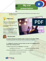 B1 Writing Assessment 8 My Oral Presentation PDF