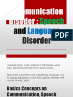 Speech and Language Disorder