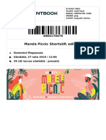 Marele Picnic Shortsup, Ediția 6: Domeniul Mogoșoaia Sâmbătă, 27 Iulie 2019 / 12:00 35 Lei (Acces Sâmbătă - Presale)