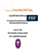 What We Know About EOR Today: Key Observations and Lessons Learned