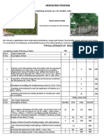 Typical Estimate of Hedge/Bio Fencing