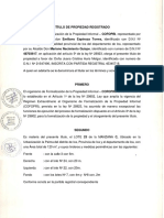 Título de Propiedad Registrado PDF