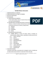 Informe Pericial Psicologico