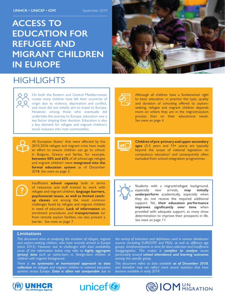 Access To Education | PDF | Refugee | Immigration