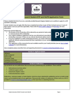 Current Deakin Research Student RTP and DUPR Application Form