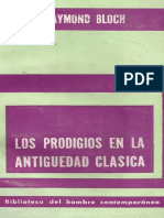 Los Prodigios en La Antiguedad Clasica - Bloch Raymond 