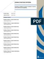 Statement Addressing Position Criteria: Instructions