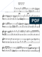 Minuet BWV 115 Bach Piano