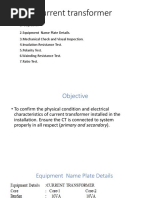 Current Transformer Sop