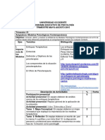 2016 Secuencia Didáctica Modelos Psicológicos Contemporáneos