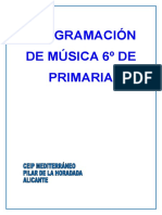 Programación Música 6º