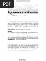 Artigo Para Revista Ciência e Luta de Classes 2015 - Raça, Democracia Racial e Racismo