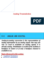 Analog Transmission Modulation Types AM FM PM
