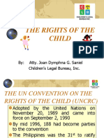 The Rights of The Child: By: Atty. Joan Dymphna G. Saniel Children's Legal Bureau, Inc