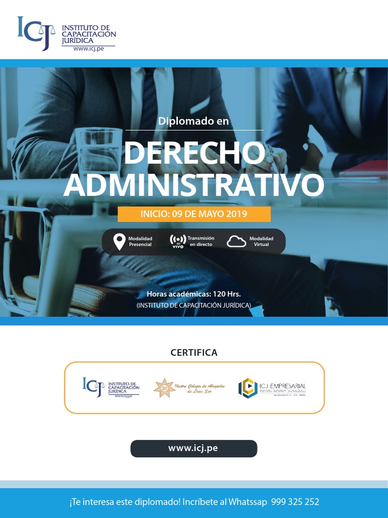 Diplomado En Derecho Administrativo Compressed Pdf Universidad