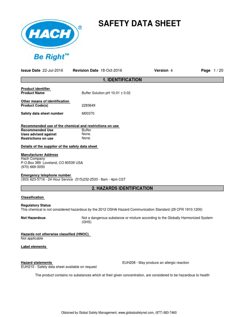 36345_BufferSolutionpH1001_GHS_en_20161018.pdf Toxicity Solubility