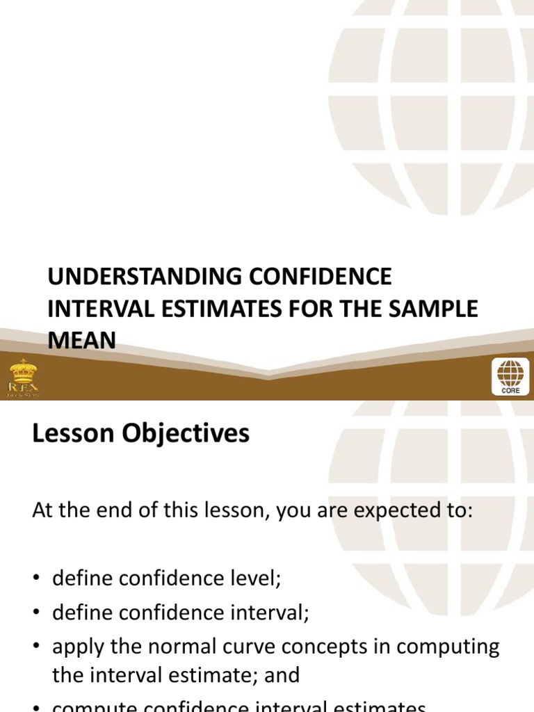 Understanding Confidence Intervals | PDF | Confidence Interval | Mean