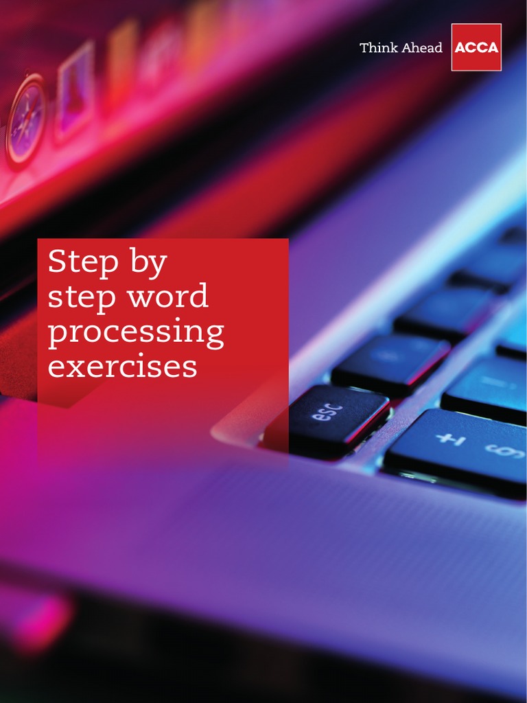 Step-by-Step Word Processing Exercises | PDF | Audit | Computer Keyboard