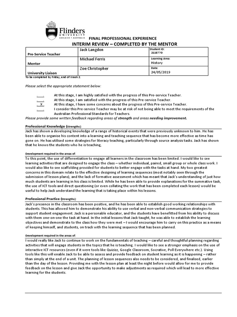 Final Year Interim Review - Jack Langdon | PDF | Educational Technology ...