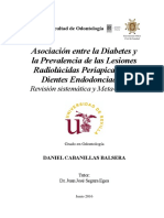 Asociación Entre La Diabetes y La Prevalencia de Las Lesiones Radiolúcidas Periapicales en Dientes Endodonciados-Revisión S PDF