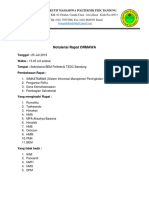 Notulensi Rapat ORMAWA