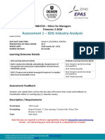 MMH733 Assignment 1 SDG Industry Analysis T3 2018